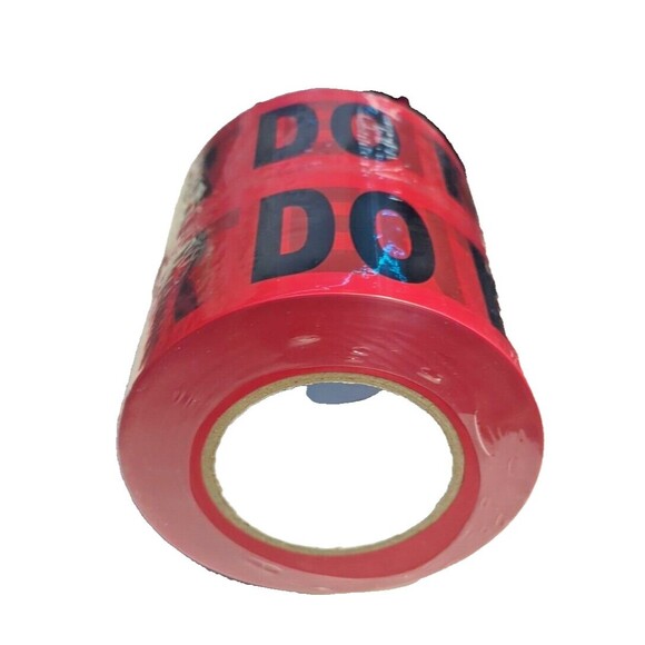 2 Roll Set Halloween - Red Danger Do Not Enter Tape 3"x1000 Ft. Roll x 2 rolls - Picture 7 of 10